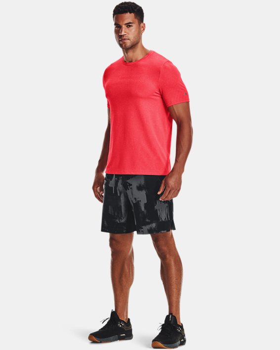 Men's UA RUSH™ Seamless Strength Short Sleeve, Red, pdpMainDesktop image number 2